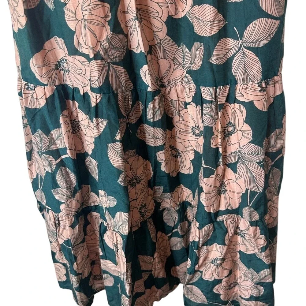 NEW Vineyard Vines Pink Bishop Sleeve‎ Maxi Sundress NWOT Ruffle Tiered - Picture 6 of 7